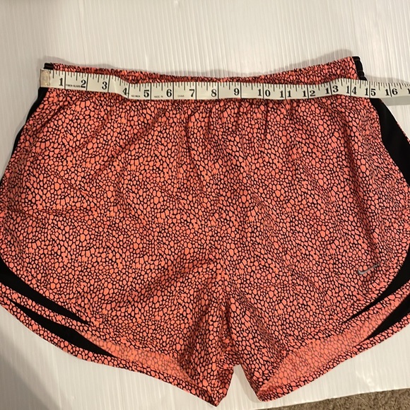 Nike Dri-Fit Running Shorts w/Pocket Brief Womens Size Large Coral/ Black - Picture 7 of 13